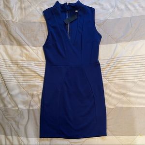 Blue Dress low cut